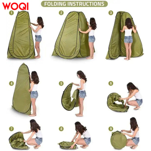 Abri <span class=keywords><strong>de</strong></span> pluie <span class=keywords><strong>pliable</strong></span>, léger, facile à installer, robuste, avec fenêtre, Woqi - Product Image 4