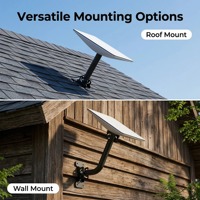 Kit de montage sur toit Starlink V5 moderne et simple, éco-responsable, à installation rapide, antenne métallique renforcée anti-vent et anti-rouille avec revêtement en poudre