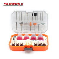 SUBORUI 227 pièces ponçage perçage polissage sculpture polissage puissance Mini accessoires rotatifs sans fil Kit d'outils pour bijoux