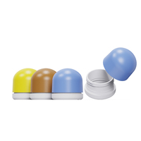 Choebe Nouveau Contenant Cosmétique de Luxe 60ml 2oz en PE, Flacon et Pot pour Soins de la Peau avec Couvercle Rond