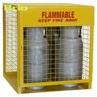 Cage de protection robuste en acier pour compresseur d'air, extérieure, verrouillable, design ventilé