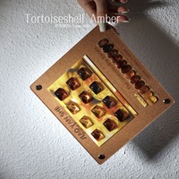JIAO YAN SHE 12 Couleurs Gel UV pour Ongles Effet Écaille de Tortue Ambre, Kit Base et Top Coat, Dégradé Marron Rétro