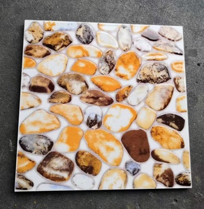 Guijarro de gota de agua pequeño de <span class=keywords><strong>ladrillo</strong></span> de cristal 300X300 para exterior Villa balcón baño resistente al desgaste antideslizante para <span class=keywords><strong>techo</strong></span> de escaleras - Product Image 6