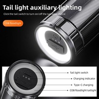 Linterna LED Profesional Personalizada con Zoom, 1400 Lúmenes, 1000M de Largo Alcance, para Caza y Camping, de Aleación de Aluminio, Impermeable