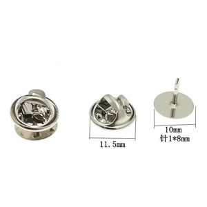 Botones Metálicos Redondos Planos con Púas de Acero Inoxidable para Ropa, Joyería y Accesorios, 12mm, Plateado y Dorado - Product Image 5