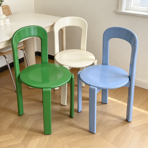 Silla de Comedor de Madera de Color Sólido, Estilo Nórdico Moderno, Modelo Y01 - Product Image 4