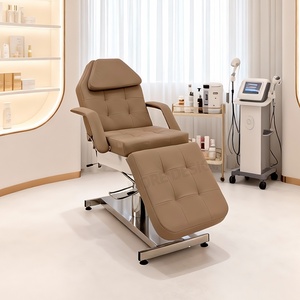 Lit de beauté multifonctionnel réglable pour le visage, la tête et le corps, en cuir, facile à nettoyer, pour salon de <span class=keywords><strong>spa</strong></span>, manucure, pédicure, <span class=keywords><strong>massage</strong></span> - Product Image 2