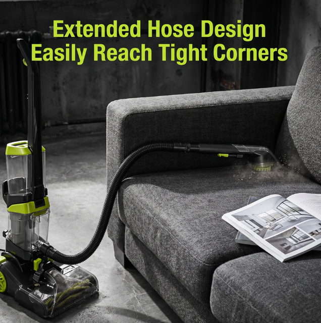 3600W 20kg Industrial Upright Carpet Washer Floor Scrubber 1.35L/1.25L Tanks Brushless Motor LED Display Car Compatible OEM