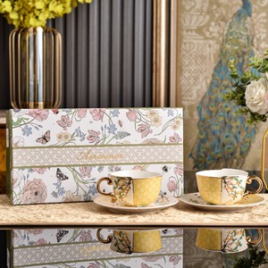 Juego de Taza y Platillo Personalizado en Oferta, con Caja de Regalo para Servicio de Té en Casa u Hotel, Ideal para Regalo - Product Image 5