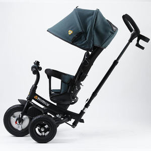 دراجة ثلاثية العجلات للأطفال لعبة ممتعة للركوب مع قضيب دفع ومظلة وملحقات قابلة للفصل-مقعد دوار - Product Image 3