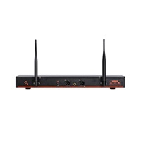KMC10 mikrofon nirkabel UHF bekas keluarga/KTV, mikrofon genggam logam/setengah logam 2 saluran