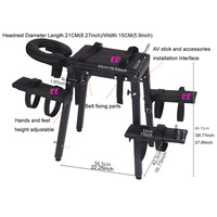 Silla Sexual de Metal GREENEE con Soporte AV Ajustable para Bondage BDSM, Juguetes Sexuales Multifuncionales para Mayor Placer para Hombres, Mujeres y Parejas