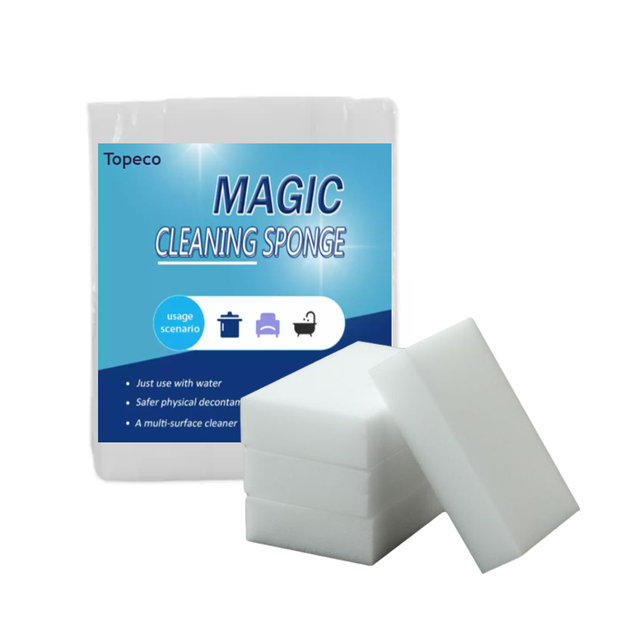 Topeco Daily Use Items Melamine Sponge Dish Scrubber Magic Sponge Kitchen Cleaning Sponge Melamine Foam