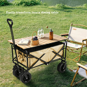 Carrito de Camping Plegable, Carrito Portátil para Exteriores, Carrito Utilitario Plegable para Camping, Playa y Picnic - Product Image 2