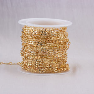 14k Gold Filled/925 Silver Dapped Lip Chains DIY Necklace Bracelet Anklets <strong>Jewelry</strong> Making Permanent Handmade Chains <strong>Supplies</strong> - Product Image 6