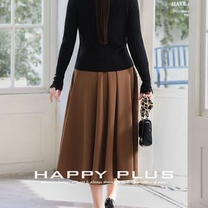 กระโปรงทรงเอสไตล์ฝรั่งเศสสำหรับผู้หญิง สีน้ำตาลเกาลัด โพลีเอสเตอร์สีทึบ เอวปกติ N8770 - Product Image 5