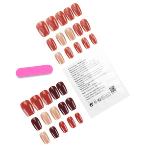 สติกเกอร์ติดเล็บฟอยล์สีทองสีเหลืองอำพันไล่ระดับสีแบบใหม่สำหรับฤดูใบไม้ร่วงฤดูหนาว - Product Image 3