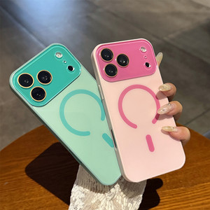เคสโทรศัพท์หน้าต่างขนาดใหญ่สำหรับ iPhone 18/17 Pro Max พร้อมแผ่นหลังแบบด้าน AG และเคสป้องกันแบบแม่เหล็ก 16 สี - Product Image 2