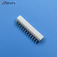 Conector de placa PCB JINDA 5264-12A de 2.5mm, 12 pines, 3A de corriente nominal, cabezal de aguja recta, montaje en placa de latón con orificio pasante