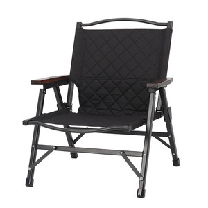 Outdoor Light Weight Cotton Padded Aluminium <b>Portable</b> Beach Foldable <b>Stool</b> Camping Ground Chair - Product Image 6
