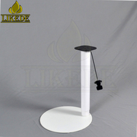 Base de table télescopique pneumatique à hauteur réglable en fil de fer rond, contrôlée par câble, pour table d'appoint ou table de travail informatique