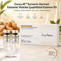 Sérum Exosomes Curcumine Curcuma 100mg+3ml – Lot de 6 Poudres Lyophilisées pour le Visage – Anti-Âge, Soin Anti-Rougeurs, Hydratation, Raffermissant – OEM