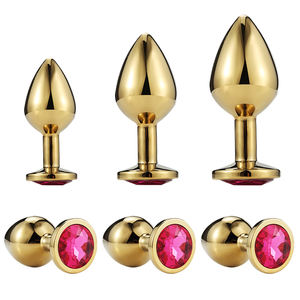 Metall Mini Anal Spielzeug Butt Plug Beute Perlen Edelstahl Kristall Anal Schmuck Spielzeug Produkte 034 Butt Plug Für Männer Wome - Product Image 3