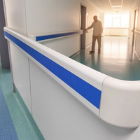 Barrière de protection murale anti-collision en PVC pour hôpitaux, hôtels, appartements – Garde-corps médical résistant à l'eau