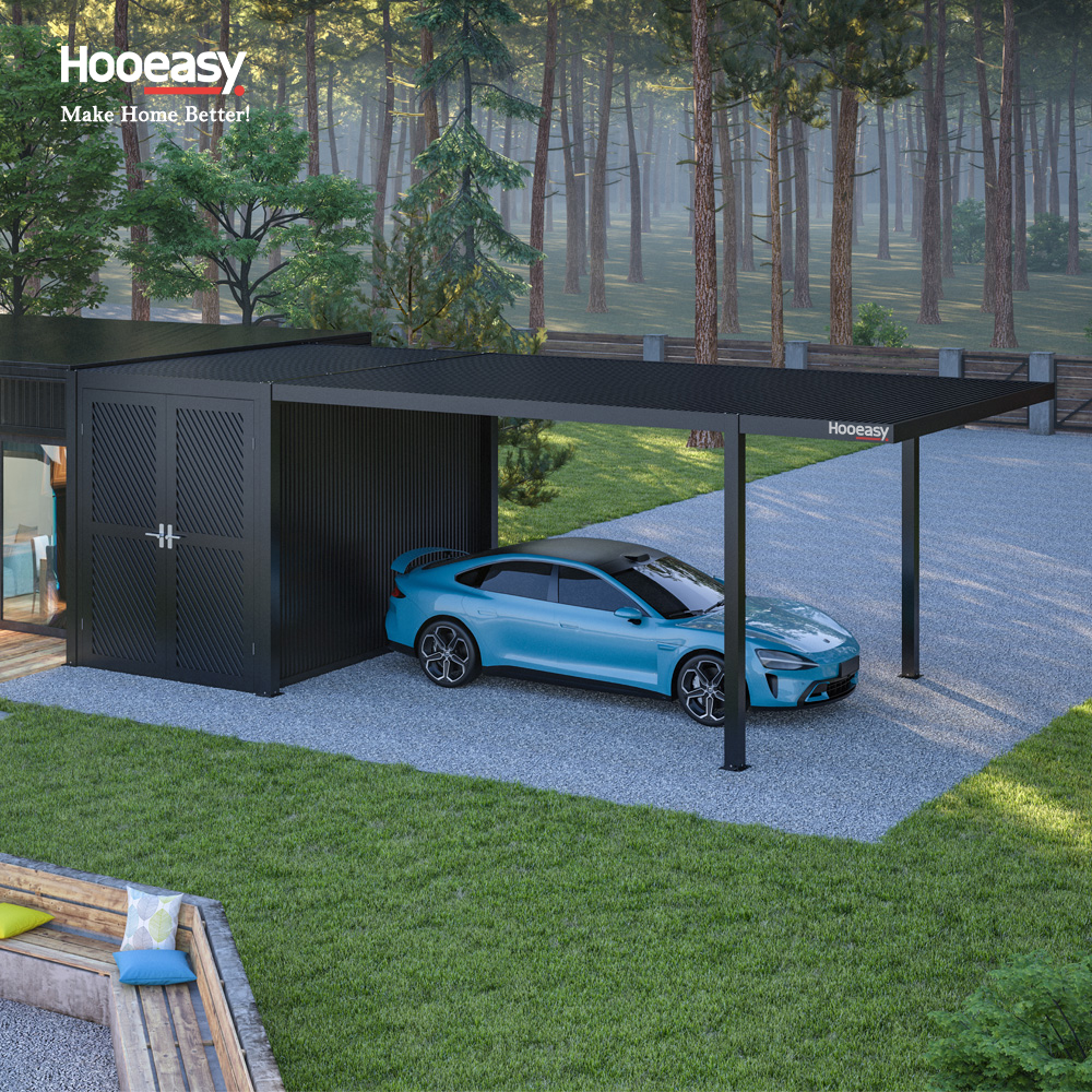 Hooeasy УФ-Защита от солнца, непромокаемые ветрозащитные защитные автомобильные беседки, металлические уличные алюминиевые навесы для гаражей