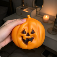 Jouets anti-stress Halloween en forme de citrouille à l'huile de coco, jouets sensoriels moulables en vaseline pour enfants de 5 à 7 ans, unisexe