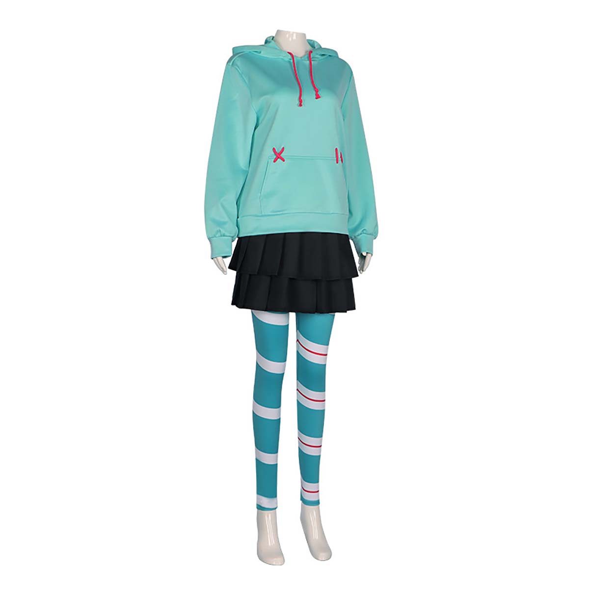 Adult Women Anime Vanellope Von Schweetz Cosplay Costume Adult Women Anime Vanellope Von Schweetz Cosplay Costume