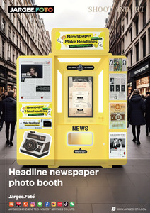 Photomaton commercial A3 rétro en forme de journal avec papier Dowling, à retour sur investissement élevé, pour centres commerciaux et sites touristiques - Product Image 2