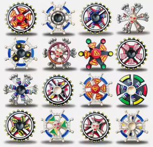 Doble capa nuevo Metal <span class=keywords><strong>Fidget</strong></span> <span class=keywords><strong>Spinner</strong></span> colorido dedo <span class=keywords><strong>Fidget</strong></span> Spinners con diseño de timón aleación de zinc mano <span class=keywords><strong>Spinner</strong></span> juguete - Product Image 1