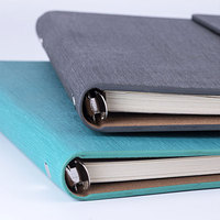 6 anneaux planificateur Journal Budget classeur cuir couverture de cahier personnalisé feuilles mobiles classeur nouveauté A6 Pu cuir personnaliser Logo