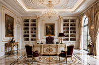 Service de conception 3D pour toute la maison, décoration intérieure de villa classique de luxe, solution clé en main