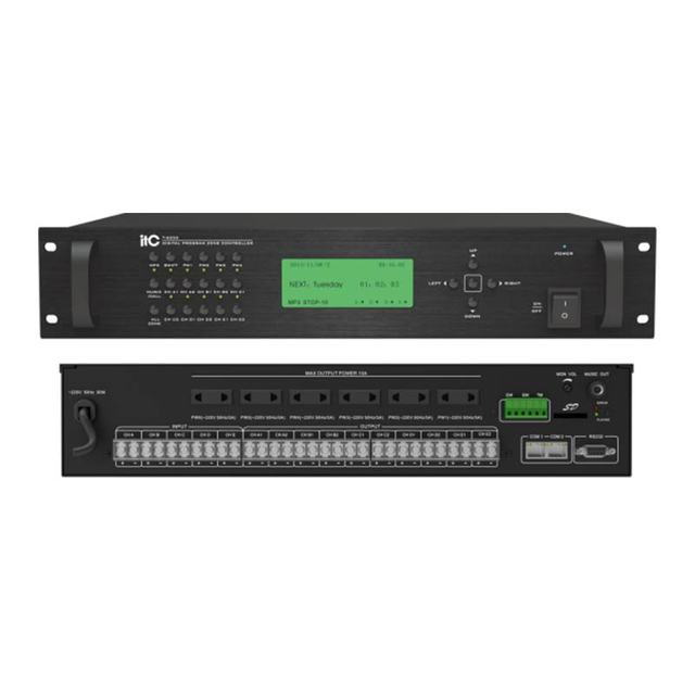 Long Life Span 8 Channel pa System Paging External Power Control 10 Zone Weekly Timer with Mp3 Multi Voice Alarm System