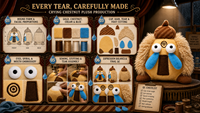 Peluche personnalisée Kawaii en forme de nourriture OEM/ODM : Personnage Châtaigne Pleureuse avec coquille fourrée et larmes bleues