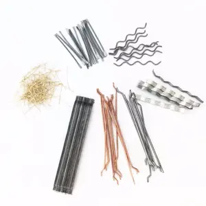 高强度镀铜微丝端钩钢纤维规格: 0.3毫米 * 25毫米抗拉强度: 2850MPa钢纤维