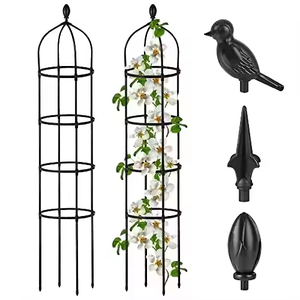 Vente chaude Jardin Rose Arbor Cadre En Métal Durable <span class=keywords><strong>Bois</strong></span> Traité À La Chaleur Facile Forme Décorative <span class=keywords><strong>Plante</strong></span> Support Stand - Product Image 3