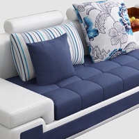 Canapé d'Angle Modulable de Luxe en Tissu, Design Contemporain Style Européen pour Maison Moderne, avec Chaise Longue
