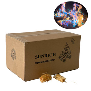 Korek Api Wol Kayu 100%, Semua Natural Eco <span class=keywords><strong>Starter</strong></span> Api Bundel Serutan Kayu Arang untuk BBQ & Perapian - Product Image 1