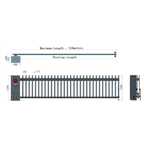 Otomatik Kapı Bariyeri Park Sistemi Entegre Yol Hava Üstü Çit Kapısı Makinesi Ağır Hizmet Tipi Bariyer Kapısı - Product Image 3