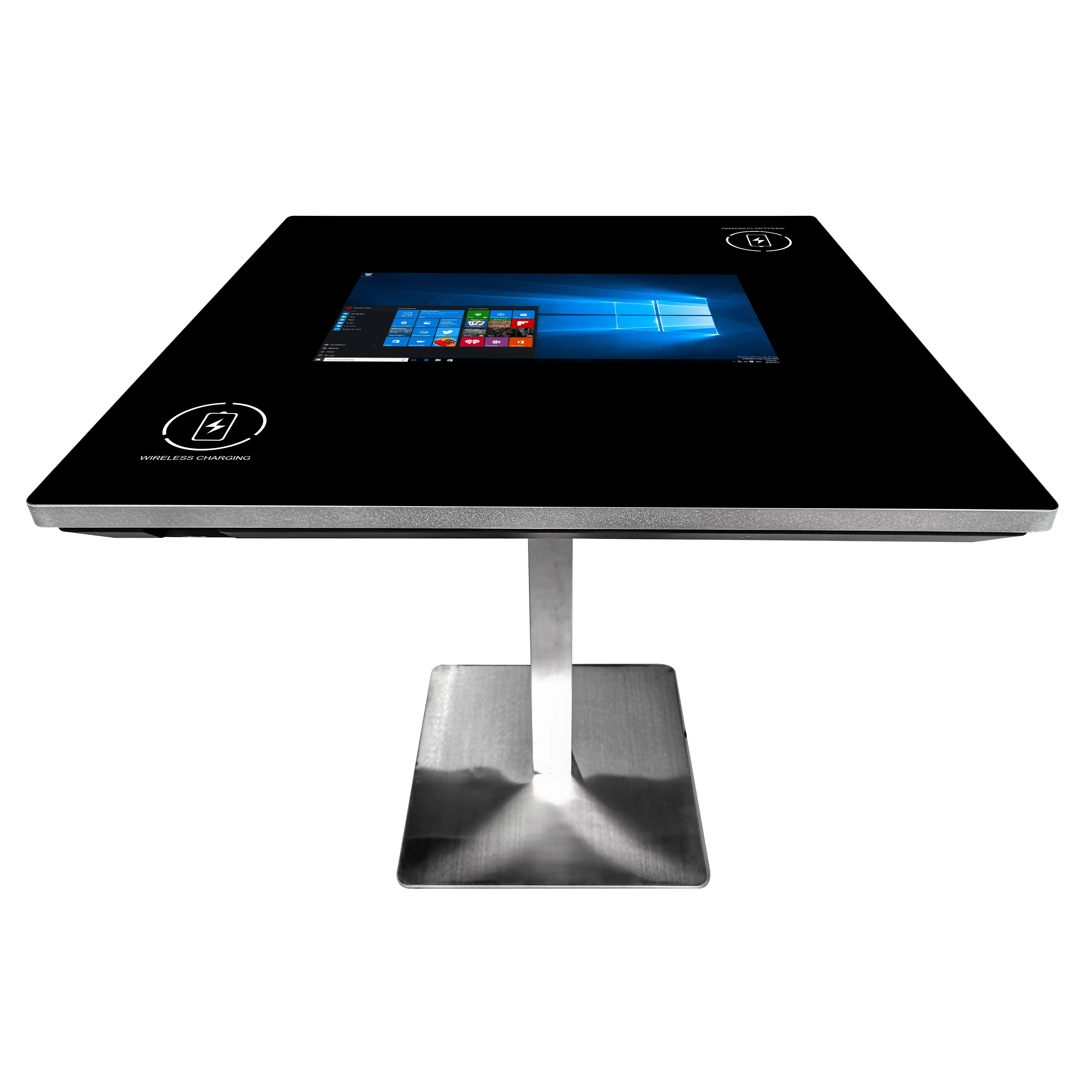 Kingsun-Mesa inteligente de 21,5 pulgadas, mesa impermeable con carga inalámbrica, pantalla táctil pcap interactiva
