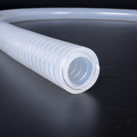 Tuyau en silicone SUS de qualité alimentaire Tuyau en silicone de qualité alimentaire renforcé en fil d'acier inoxydable 316 pour un transfert de nourriture flexible et sûr