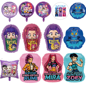 Ballons en aluminium K-pop Demon Hunters pour décorations de fête d'anniversaire pour enfants, thème anime, célébration, <span class=keywords><strong>Air</strong></span> Globos - Product Image 2