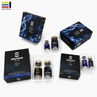 Boîte en carton rigide personnalisée avec insert en plastique pour flacons en verre de 3 ml et 10 ml, avec logo personnalisé, pour 1 flacon de 3 ml et 1 flacon de 10 ml