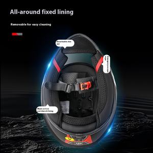 Nouveau logo personnalisé Casque de moto intégral détachable 3C avec doublure douce qui peut être enlevée <span class=keywords><strong>et</strong></span> lavée - Product Image 6