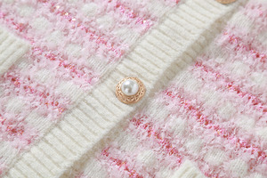 Custom Winter Long Sleeve Knitwear Coat Crew Neck Knitted <b>Jumper</b> Girl Cardigan Wool Sweater for Women - Product Image 4