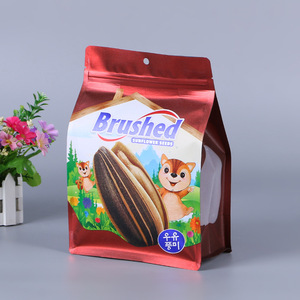 Sacs refermables en PE à fermeture éclair, personnalisés avec logo en relief, en aluminium scellé à huit côtés, recyclables, pour supermarchés et aliments - Product Image 3