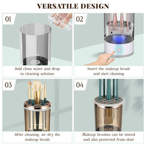 Limpiador de Brochas de Maquillaje Automático para Uso Doméstico, Secador de Brochas de Maquillaje Recargable por USB, Máquina Limpiadora de Brochas de Maquillaje Eléctrica - Product Image 6
